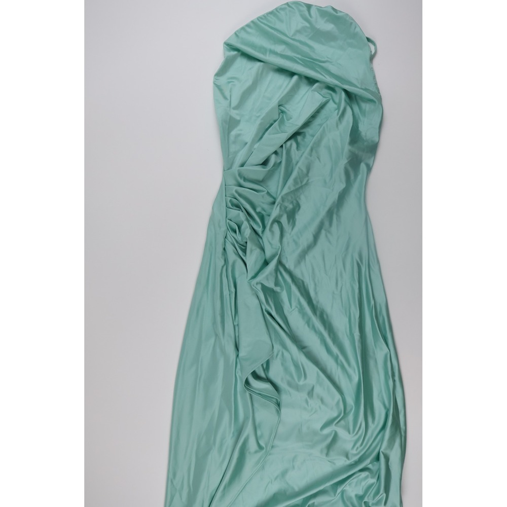 OYS Womens Maxi Dress Draped Ruched Side Slit Mint Green Medium NWT